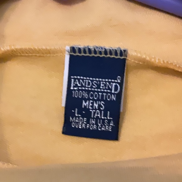 Lands' End Made in USA 100% cotton long-sleeved turtleneck - Picture 3 of 7